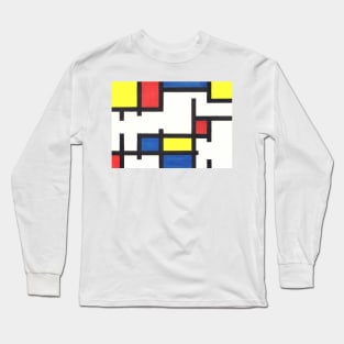 Tribute to Mondrian III Long Sleeve T-Shirt